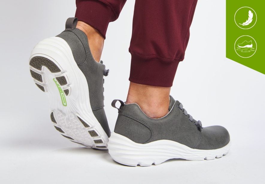 Featured style: Align Velocity in grey. Lightweight icon. Slip-resistant icon.